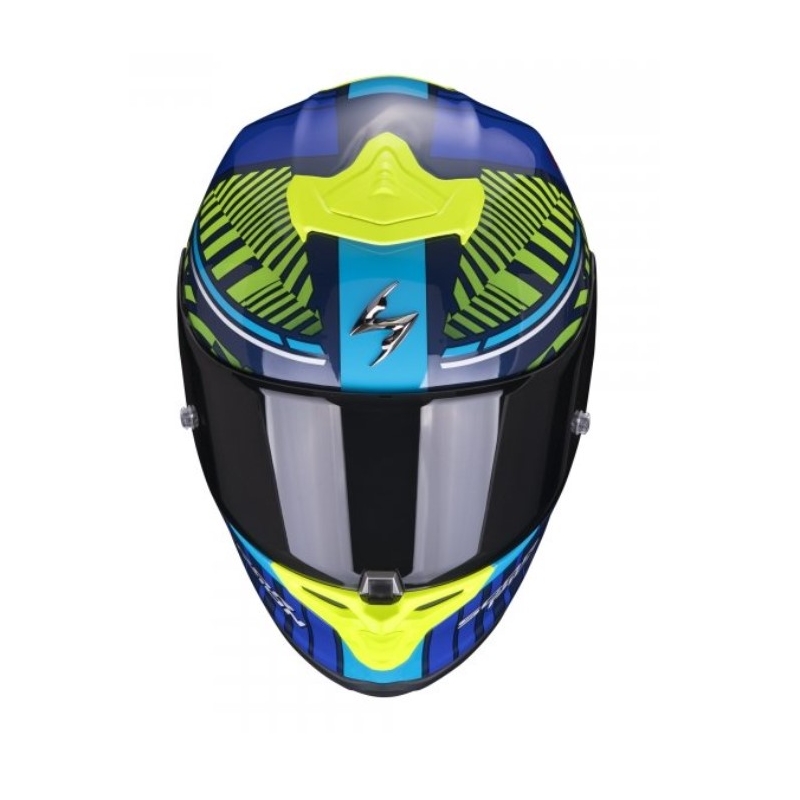Integrálna prilba Scorpion EXO-R1 EVO Air Victory modro-fluo žltá