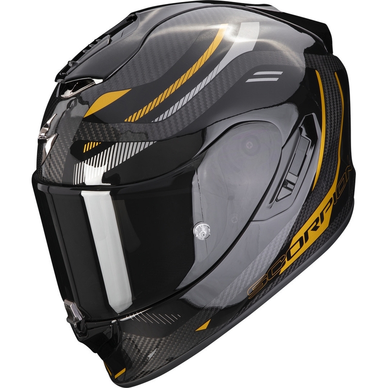 Integrálna prilba na motocykel Scorpion EXO-1400 EVO CARBON AIR KYDRA čierno-zlatá
