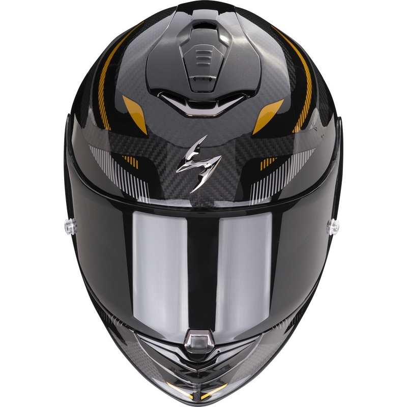 Integrálna prilba na motocykel Scorpion EXO-1400 EVO CARBON AIR KYDRA čierno-zlatá