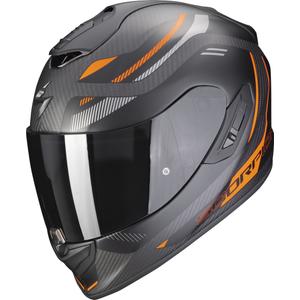 Integrálna prilba na motocykel Scorpion EXO-1400 EVO Carbon Air Kydra čierno-oranžová