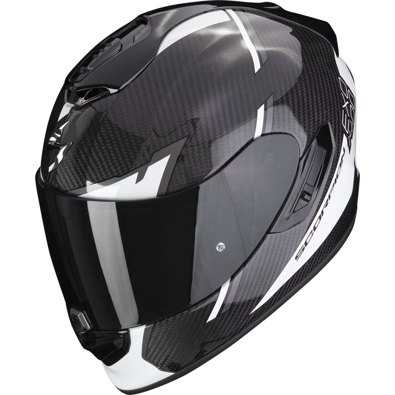 Integrálna prilba Scorpion EXO-1400 EVO Carbon Air Kendal čierno-biela