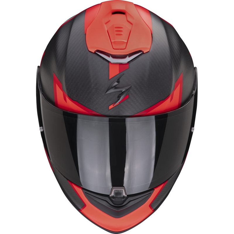 Integrálna prilba Scorpion EXO-1400 EVO Carbon Air Kendal čierno-červená