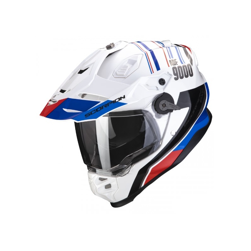 Enduro prilba na motocykel SCORPION ADF-9000 AIR Desert bielo-modro-červená