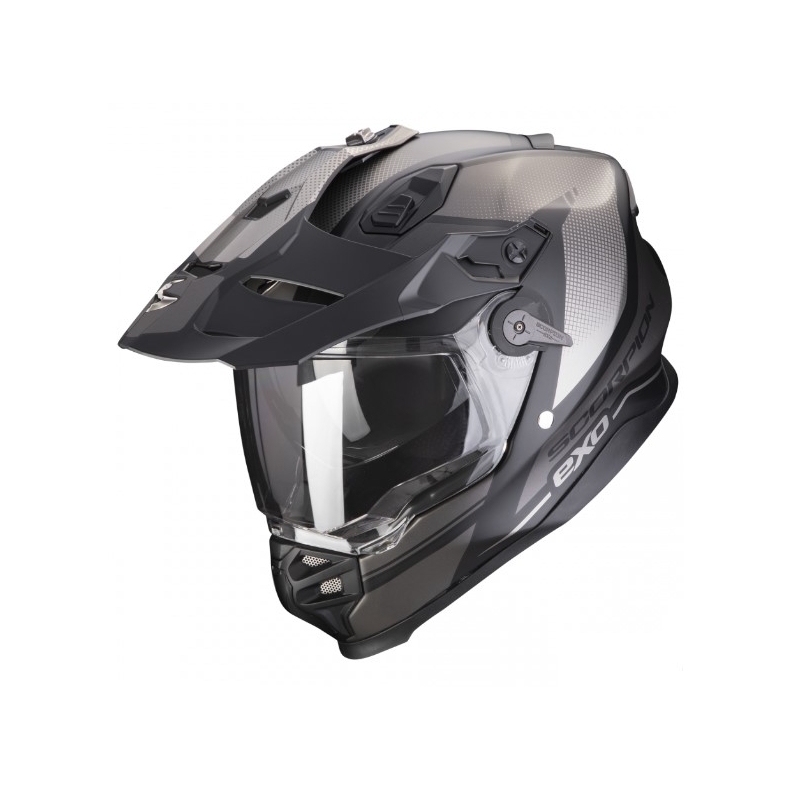 Enduro prilba na motocykel SCORPION ADF-9000 AIR Trail čierno-strieborná