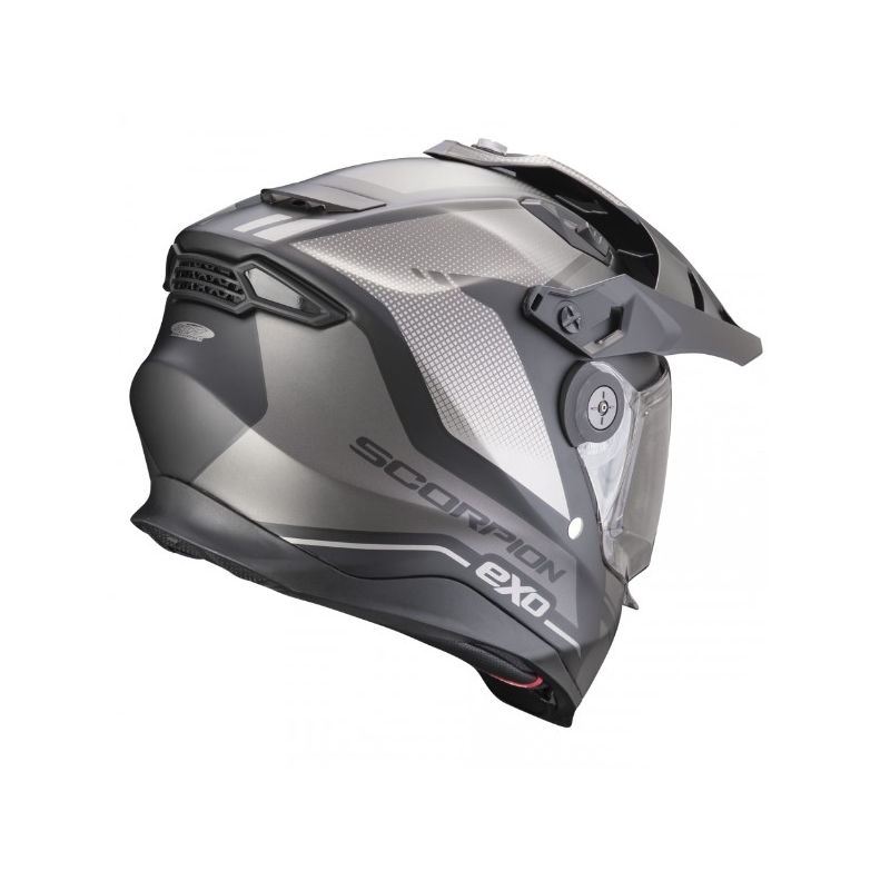 Enduro prilba na motocykel SCORPION ADF-9000 AIR Trail čierno-strieborná