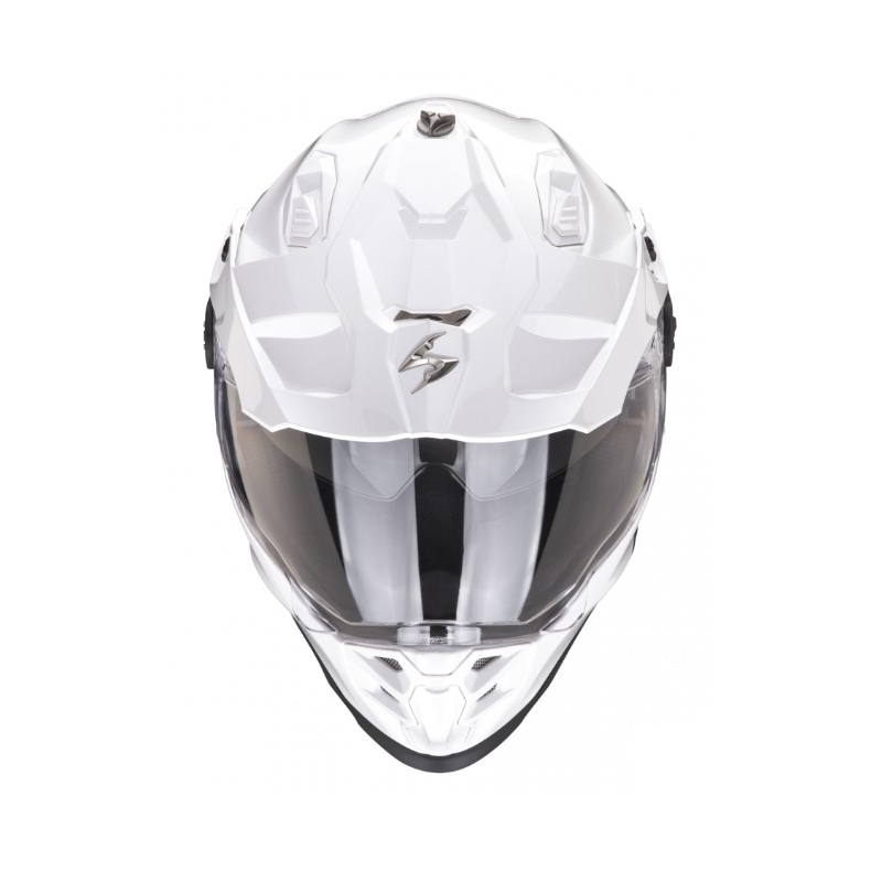 Enduro prilba na motocykel SCORPION ADF-9000 AIR Solid perleťovo biela