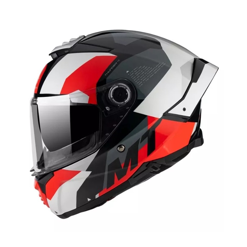 Integrálna prilba na motocykel MT FF118SV Thunder 4 SV Fade červeno-bielo-sivo-čierna