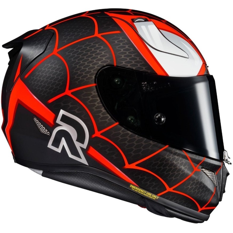 Integrálna prilba na motocykel HJC RPHA 11 MILES MORALES MC1SF čierno-bielo-červená