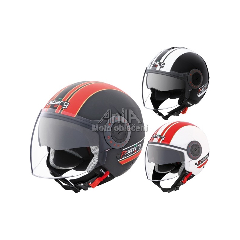 Moto prilby, otvorená prilba CABERG Riviera V2 Pure