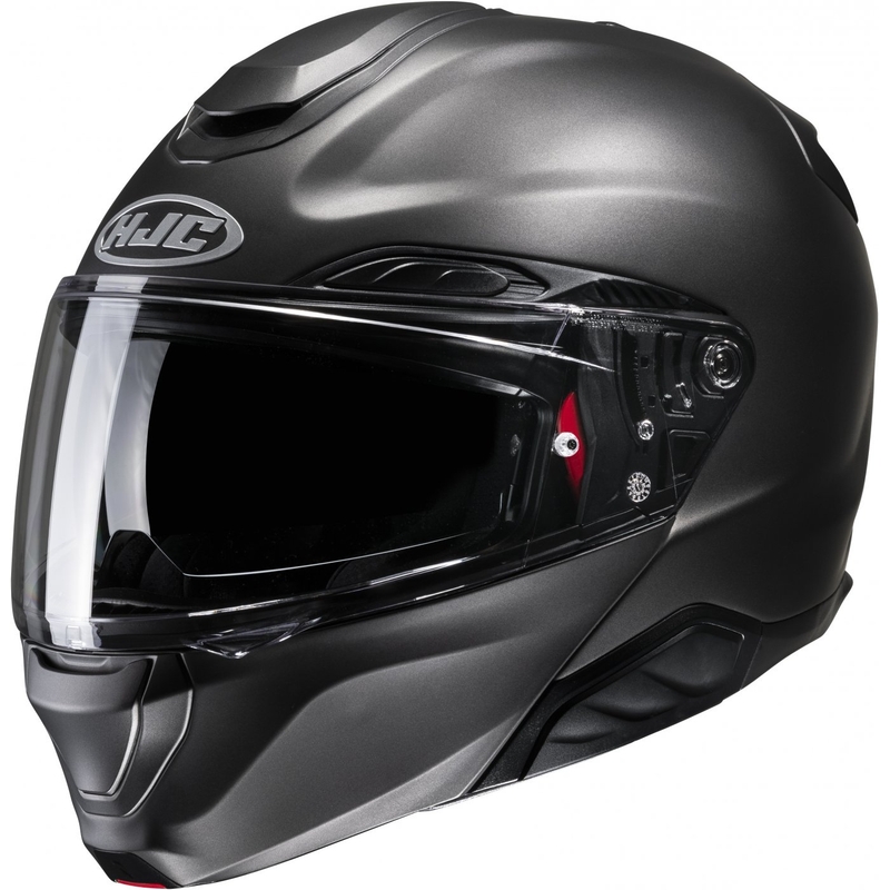 Vyklápacia prilba na motorku HJC RPHA 91 Solid semi flat titánová