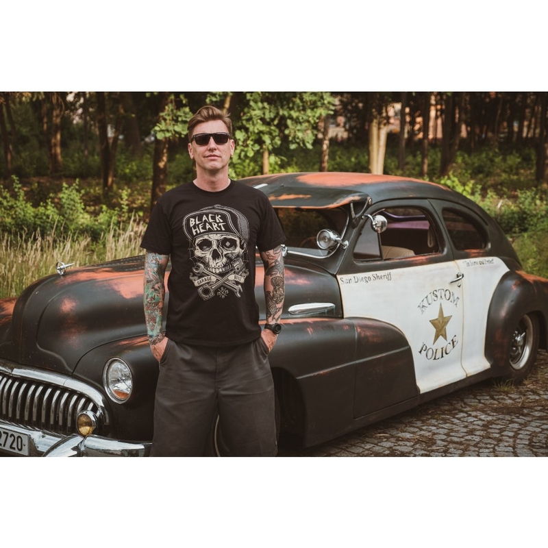 Pánske tričko Black Heart Garage Built