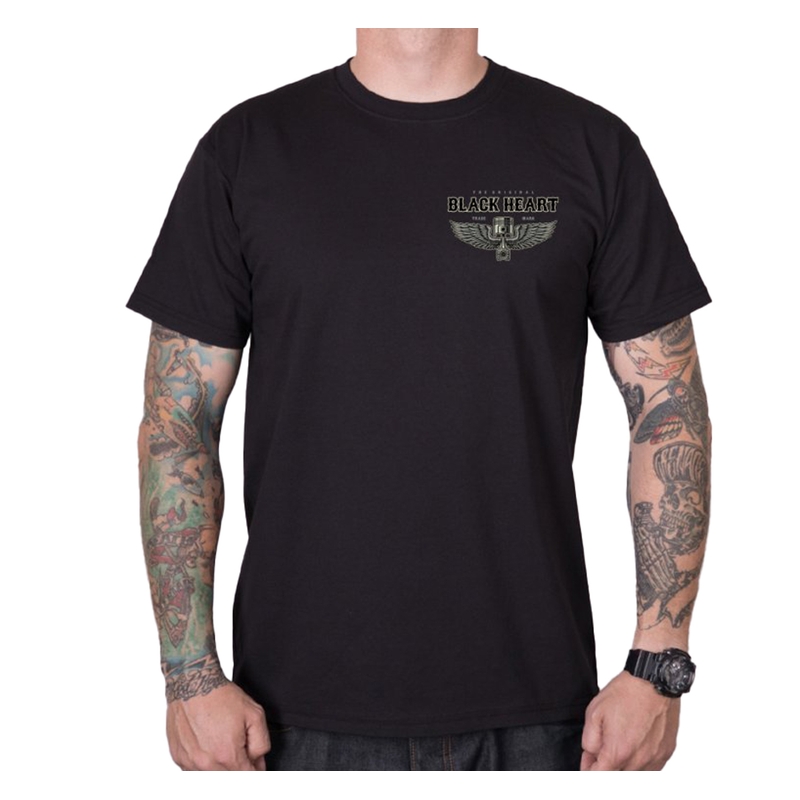 Pánske tričko Black Heart Blue Chopper