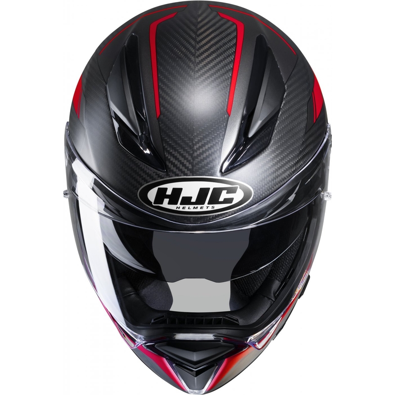Integrálna prilba na motocykel HJC F70 Carbon Ubis MC1SF čierno-červená