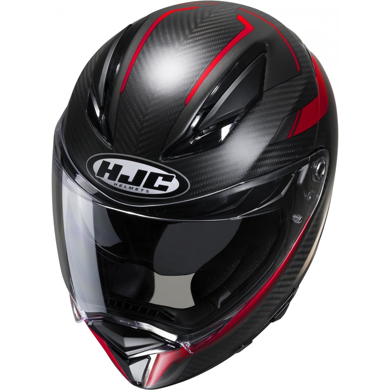 Integrálna prilba na motocykel HJC F70 Carbon Ubis MC1SF čierno-červená