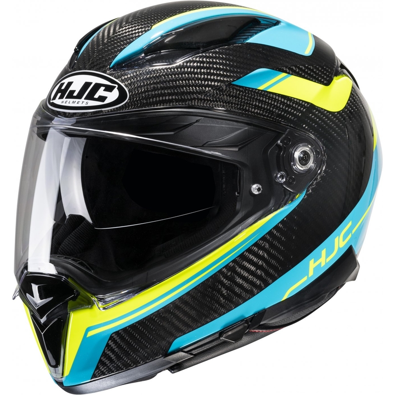 Integrálna prilba na motocykel HJC F70 Carbon Ubis MC34H čierno-modro-žltá