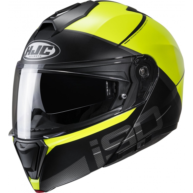 Odklápacia prilba na motocykel HJC i90 May MC3HSF čierno-fluo žltá