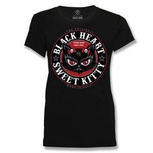Dámske tričko Black Heart Kitty