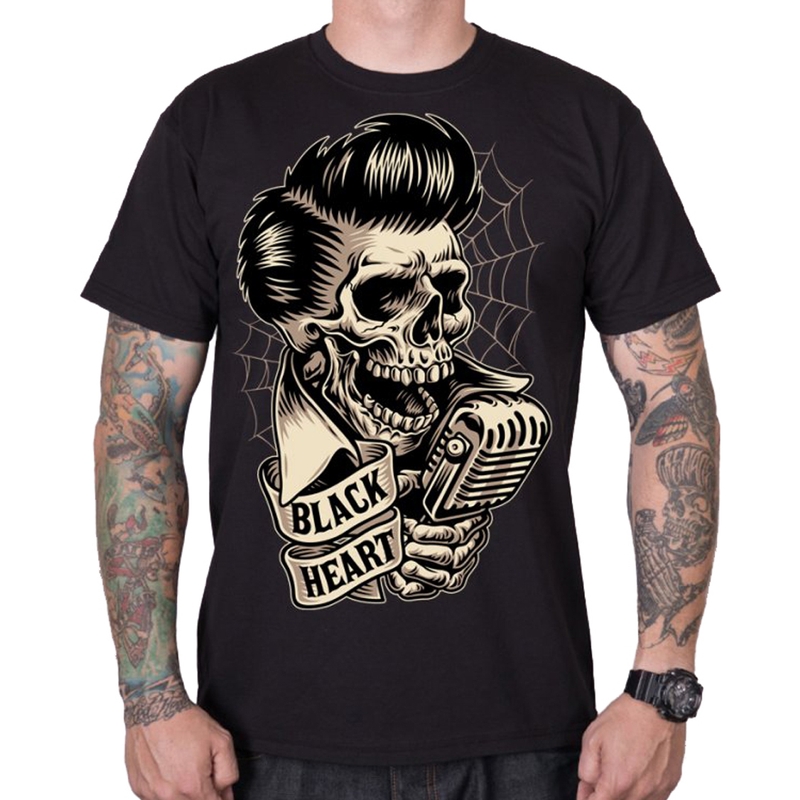 Pánske tričko Black Heart Rockabilly