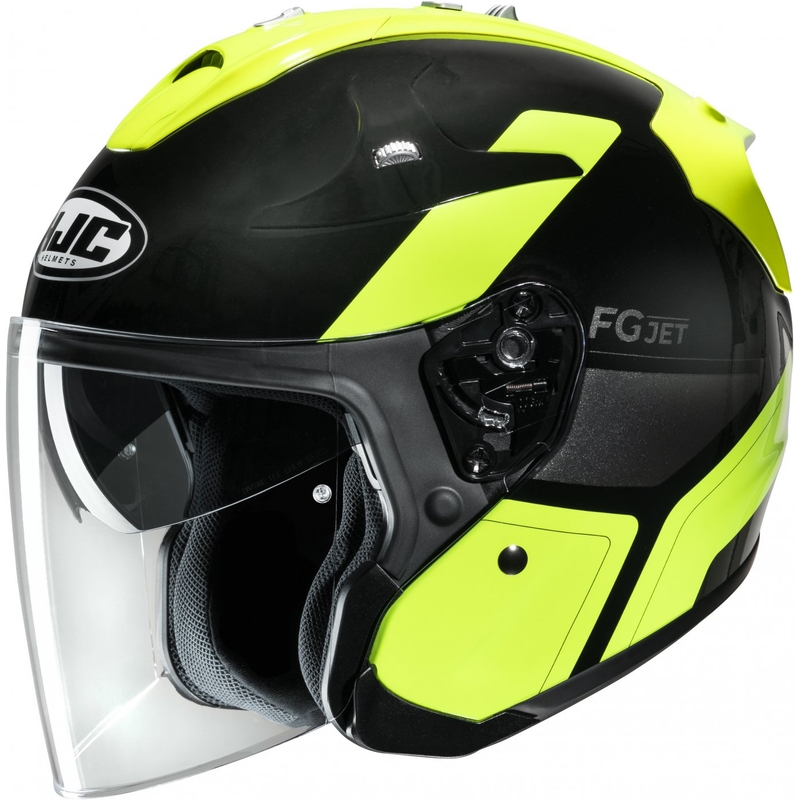 Otvorená prilba na motocykel HJC FG-JET Epen MC3H čierno-fluorescenčno žltá