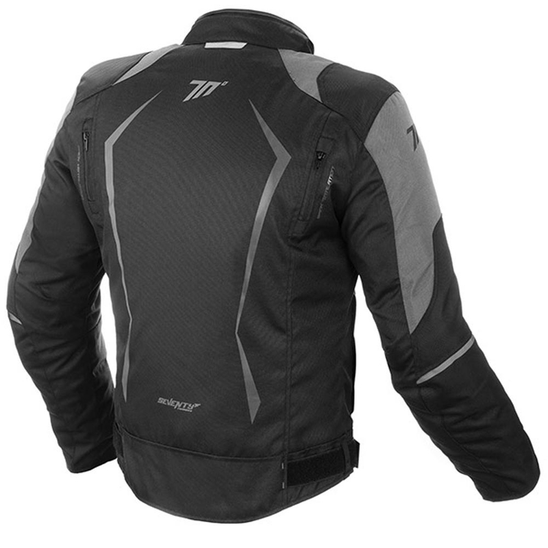 Bunda na motocykel SEVENTY DEGREES SD-JR47 čierno-sivá