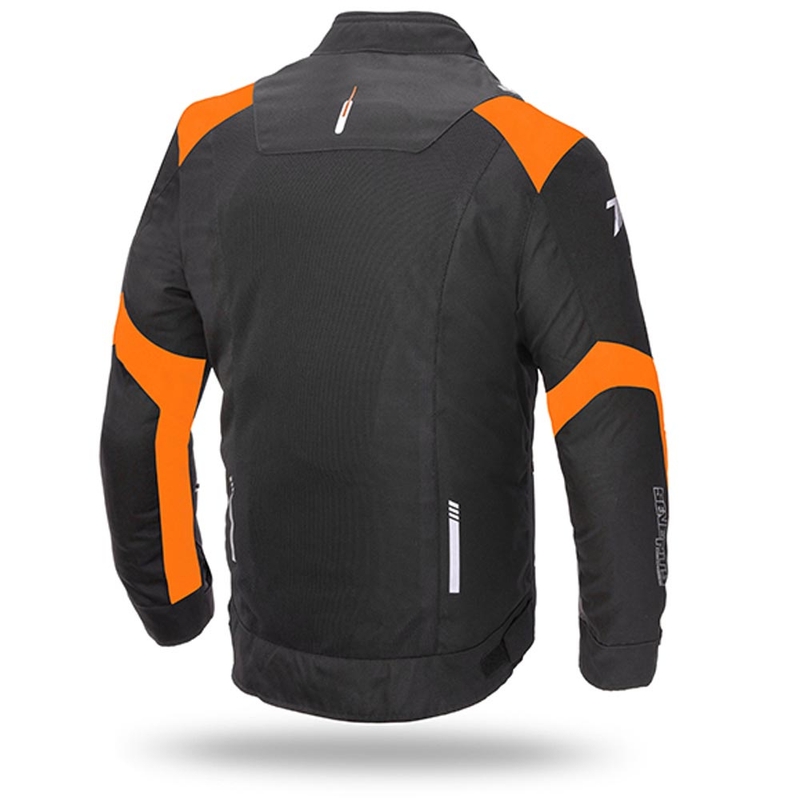Bunda na motocykel SEVENTY DEGREES SD-JR52 čierno-oranžová výpredaj