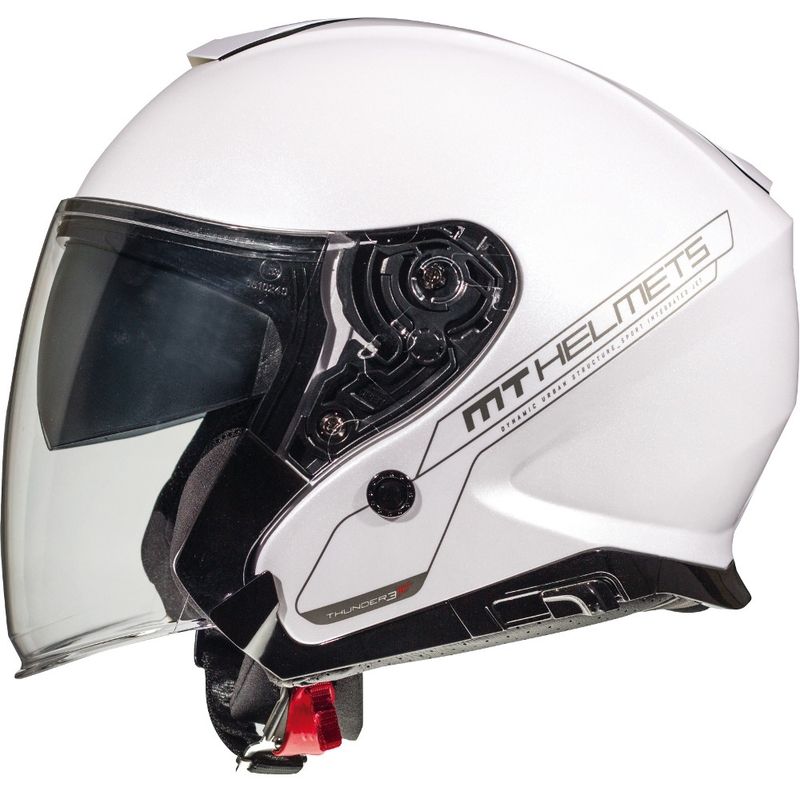 Otvorená prilba na motocykel MT Thunder 3 SV Solid biela výpredaj