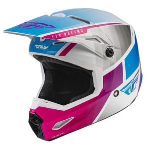 Motokrosová prilba FLY Racing Kinetic Drift ružovo-bielo-modrá