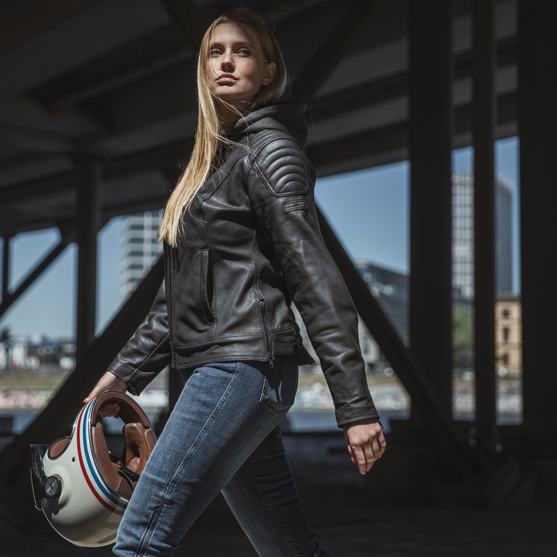 Dámska bunda na motorku Rebelhorn Impala čierna