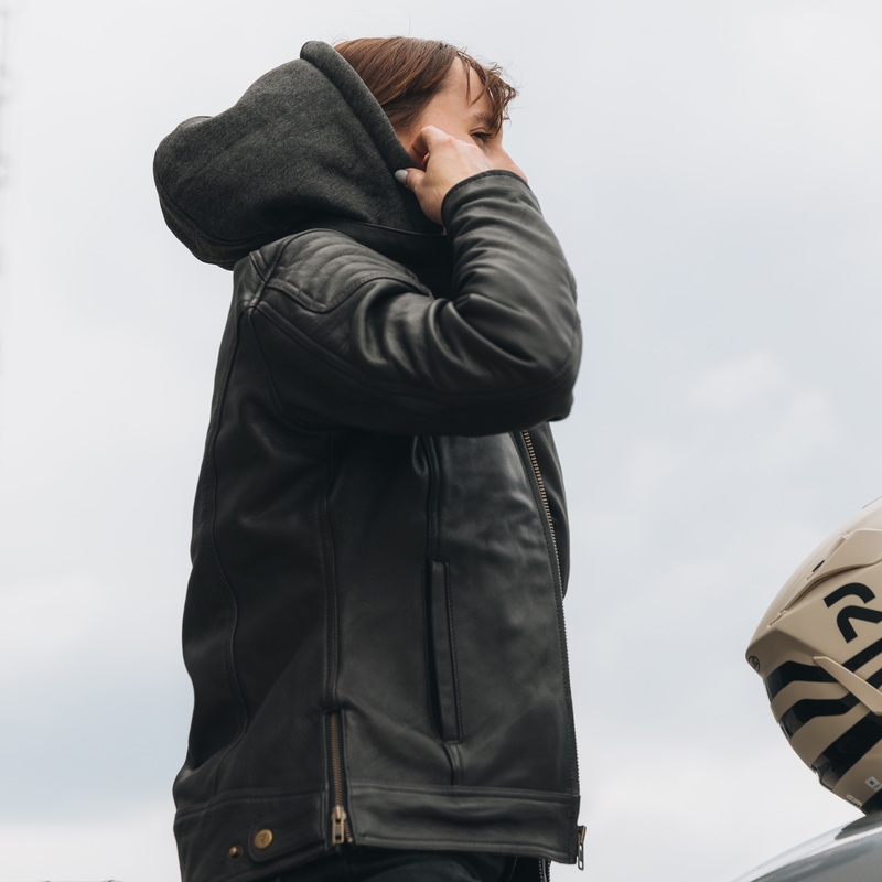Dámska bunda na motocykel Rebelhorn Impala Vintage hnedá