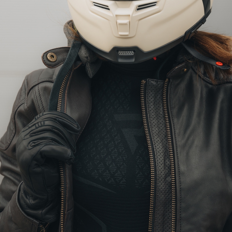 Dámska bunda na motocykel Rebelhorn Impala Vintage hnedá