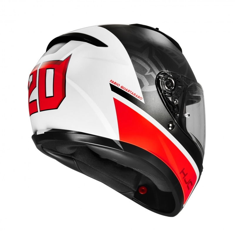Integrálna prilba na motocykel HJC C10 Fabio Quartararo 20 MC1SF čierno-bielo-červená