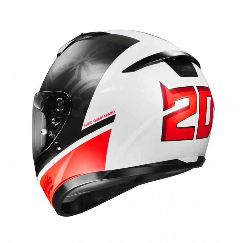 Integrálna prilba na motocykel HJC C10 Fabio Quartararo 20 MC1SF čierno-bielo-červená