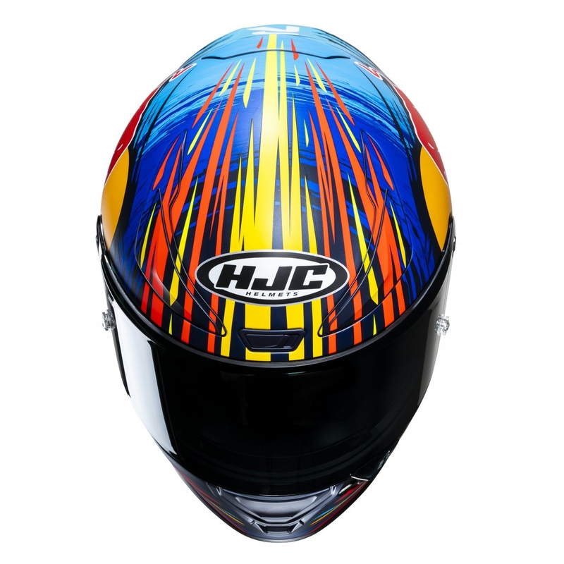 Integrálna prilba na motocykel HJC RPHA 1 Redbull Jerez GP MC21SF červeno-žlto-modrá