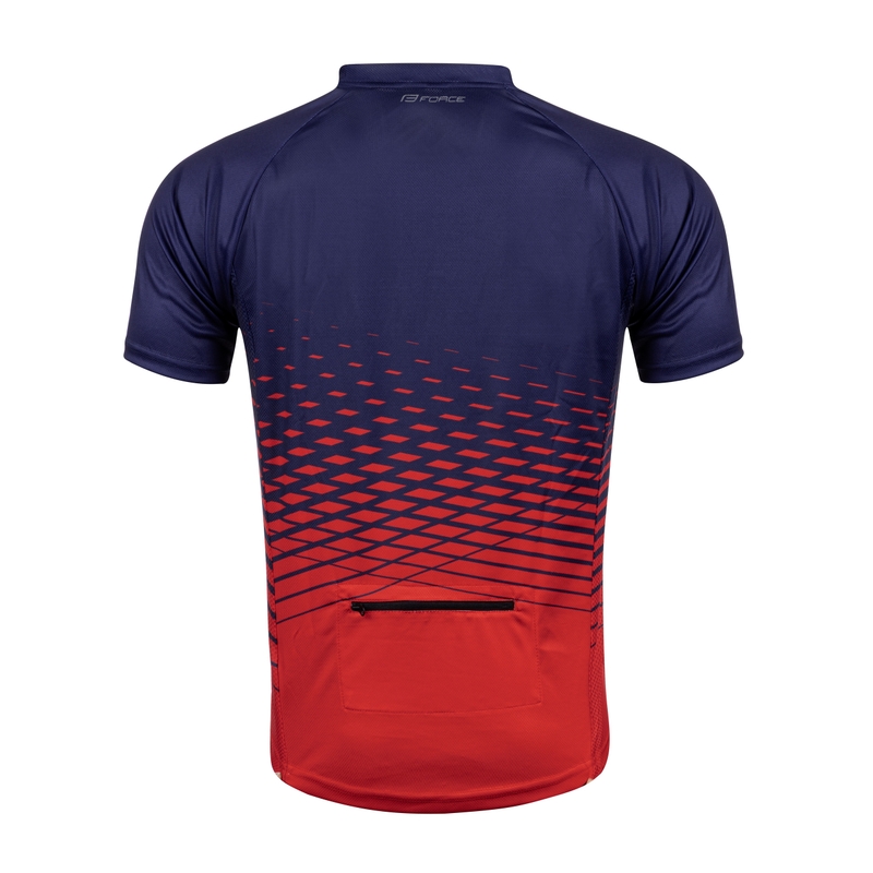 Dres FORCE MTB Angle modro-červený - krátky rukáv výpredaj