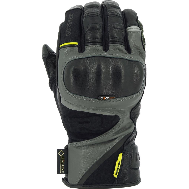 Rukavice na motocykel RICHA Atlantic Gore-Tex čierno-sivo-fluo žlté výpredaj