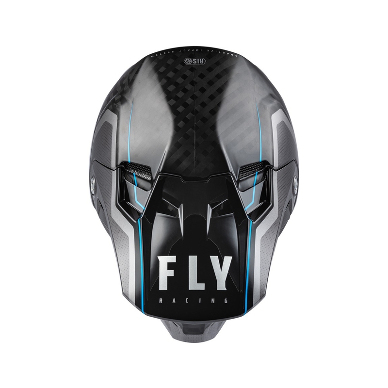 Motokrosová prilba FLY Racing Formula Axon čierno-šedo-modrá