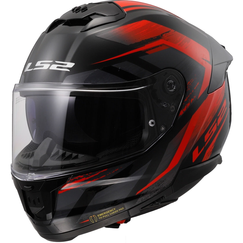 Integrálna prilba na motorku LS2 FF808 Stream II Fury čierno-červená