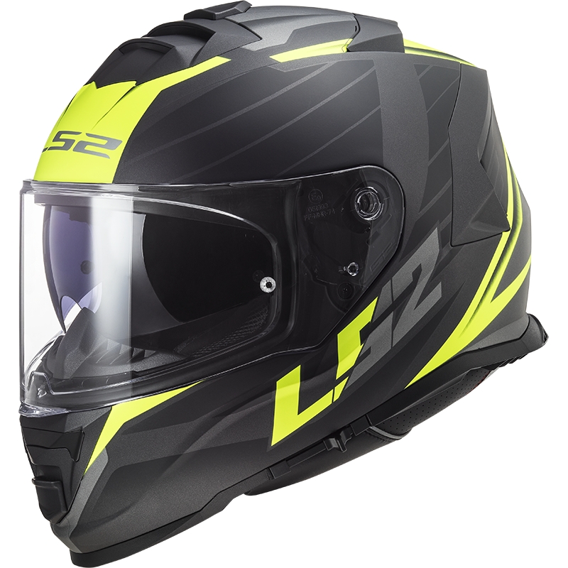 Integrálna prilba na motorku LS2 FF800 Storm II Nerve čierno-fluo žltá