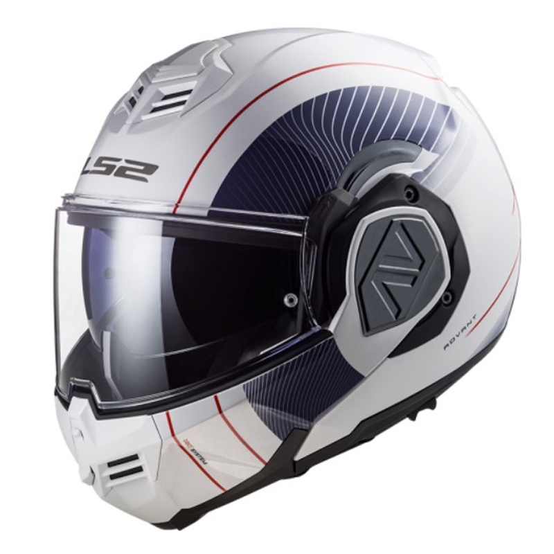 Preklápacia prilba na motocykel  LS2 FF906 Advant Cooper 06 modro-biela