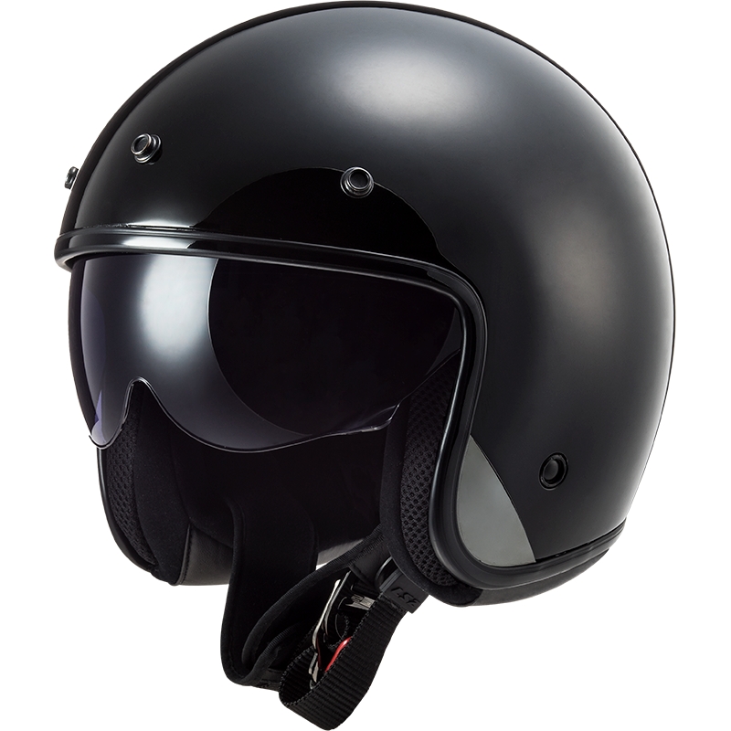 Otvorená prilba na motocykel LS2 OF601 Bob II Solid čierna matná