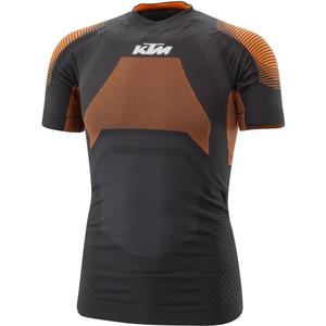 Termo tričko s krátkym rukávom KTM Performance čierno-oranžové