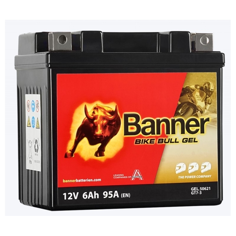 Gélová batéria Banner Bike Bull Gel 12V, YTZ7S, 6AH, 95A