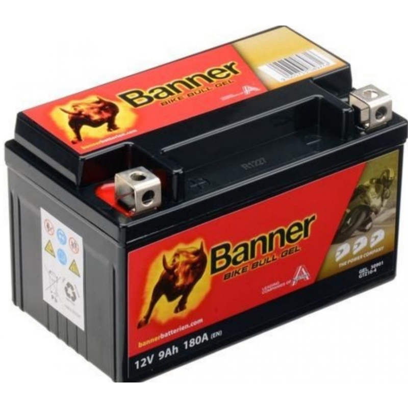 Gélová batéria Banner Bike Bull Gel 12V, YTZ10S, YTZ10S-BS, 9AH, 180A