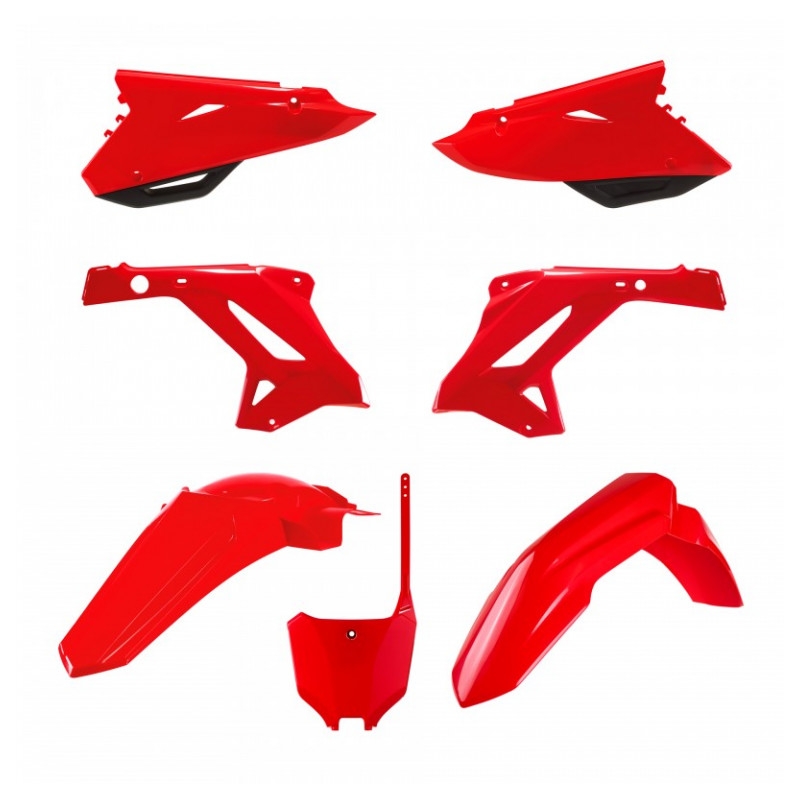 Sada plastov POLISPORT restyling červená pre HONDA CR 125 R 2000-2001, HONDA CR 250 R 2000-2001