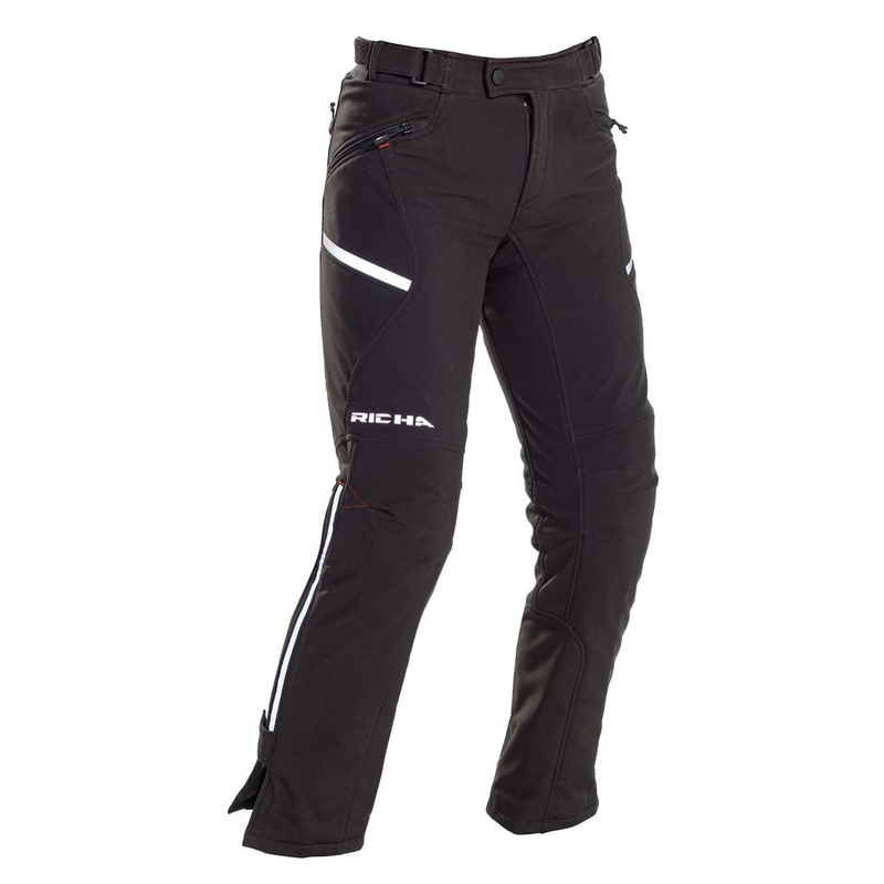 Detské nohavice na motocykel RICHA Softshell čierne výpredaj
