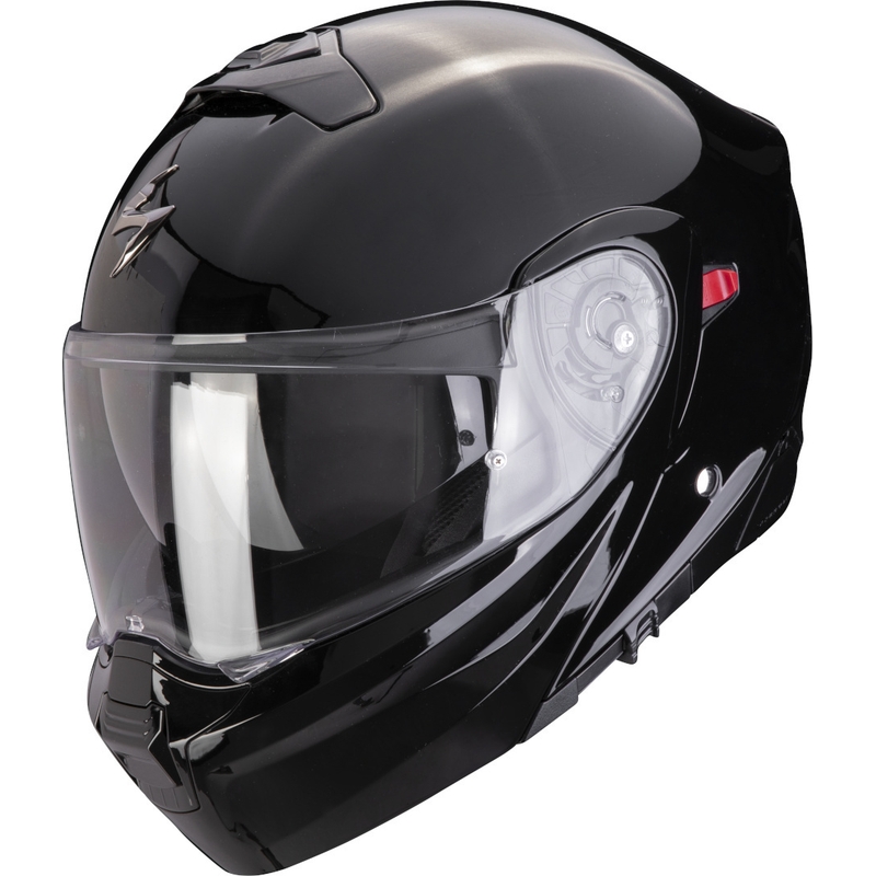 Výklopná prilba na motorku Scorpion EXO-930 EVO Solid čierna