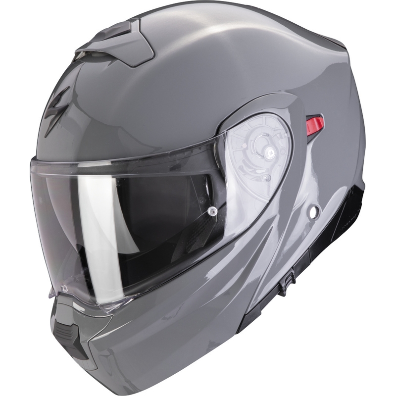 Výklopná prilba na motorku Scorpion EXO-930 EVO Solid sivá