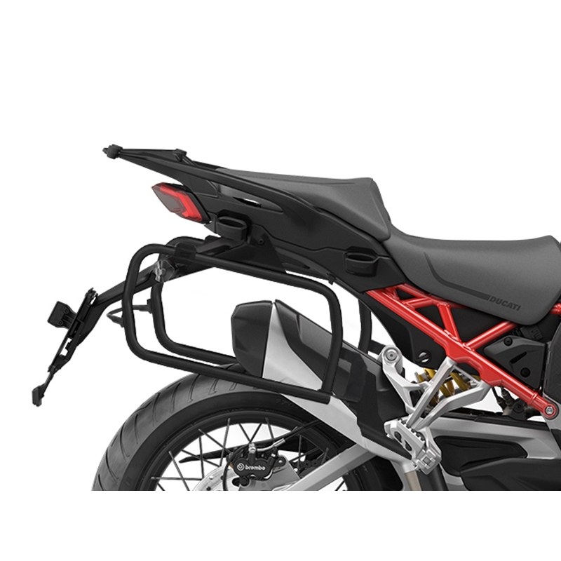 Kompletná sada bočných hliníkových kufrov SHAD TERRA, 36/47 litrový bočné kufre, vrátane montážnej sady SHAD Ducati Multistrada 1200 V4