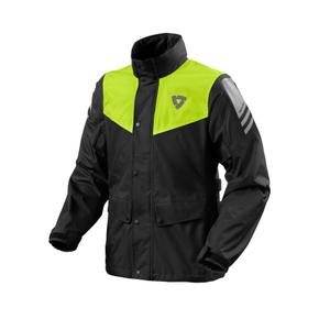 Moto bunda do dažďa Revit Nitric 4 H2O čierno-fluorescenčno žltá