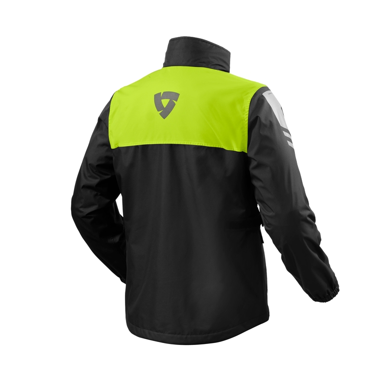 Moto bunda do dažďa Revit Nitric 4 H2O čierno-fluorescenčno žltá